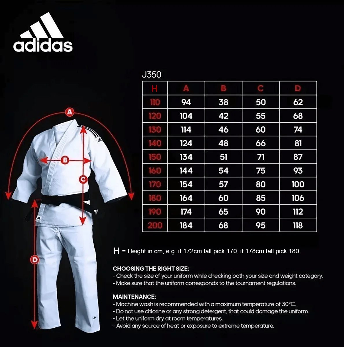adidas Blue Judo Gi J350 Club 13oz Suit & White Belt - Image 6