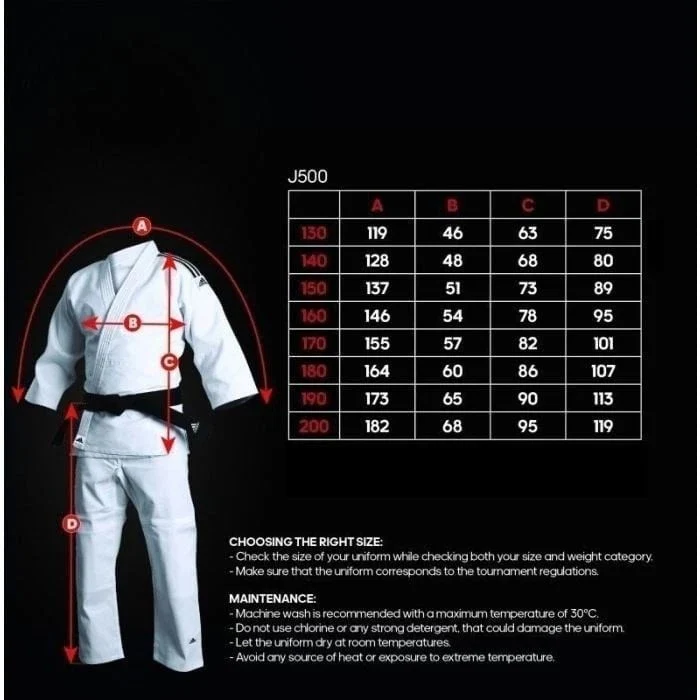 adidas J500 Judo Gi Suit 16oz Heavyweight Uniform - Image 13