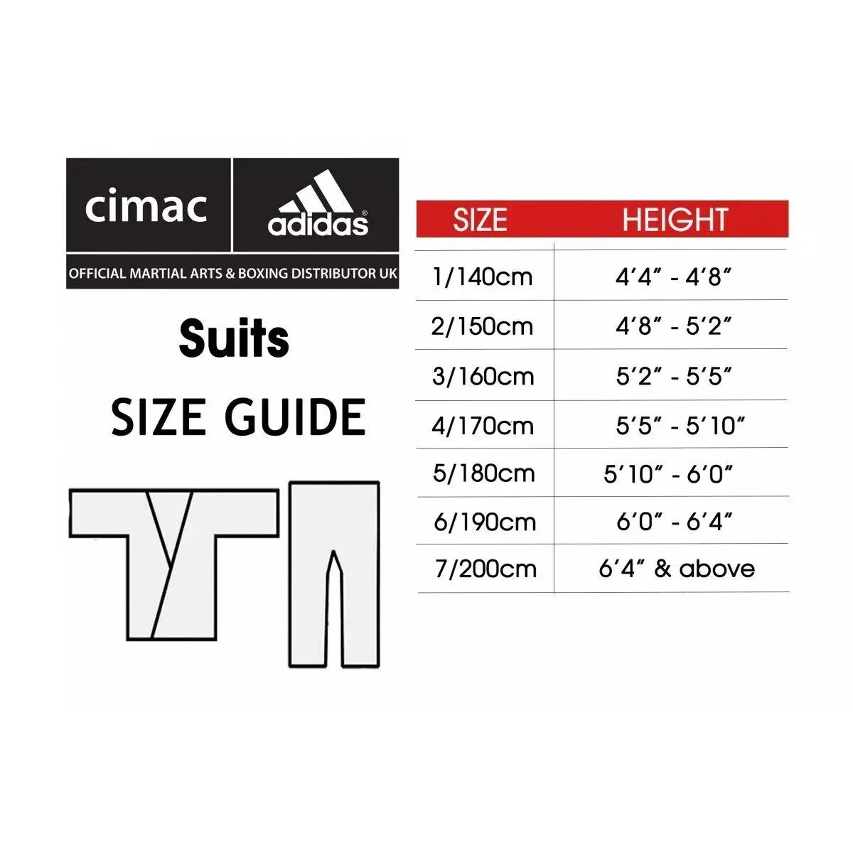 Cimac Tournament Heavyweight Karate Suit 14oz Gi Adult - Image 3